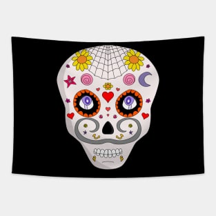 Funny Sugar Skull Tapestry