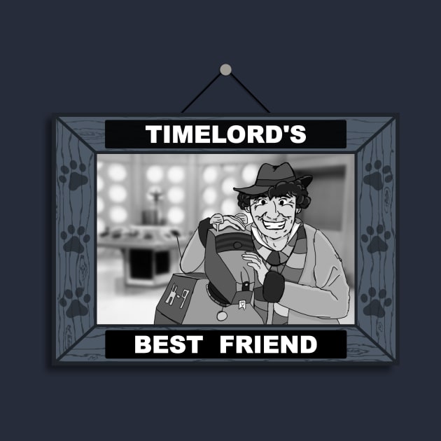 Timelord's Best Friend (Black & White) by Ed's Craftworks