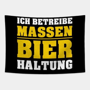 Ich betreibe Massenbierhaltung I JGA Männer Malle Party Tapestry