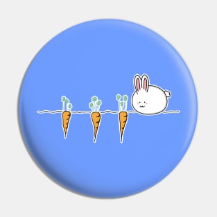 Cute Kawaii Rabbit and Carrots Pin