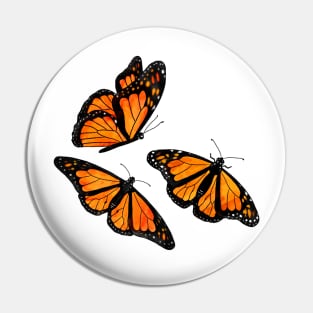 Monarch Butterflies Pin