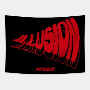 Kpop Ateez Illusion Tapestry