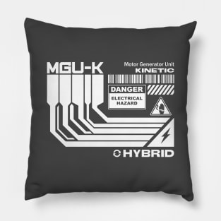 MGU-K F1 Power Unit (White) Design Pillow