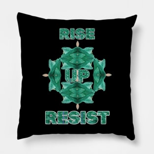 Resist Crystal Mineral Strength "Rise up Resist " Pillow