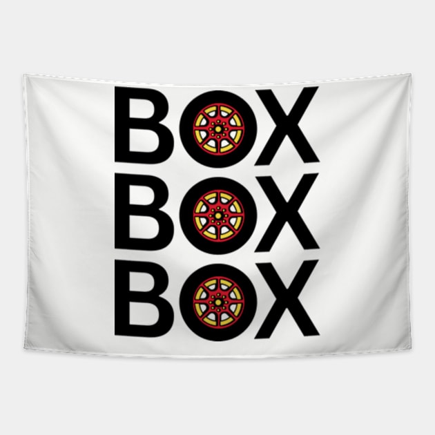 BOX BOX BOX Formula 1 Tapestry by Fashion planet