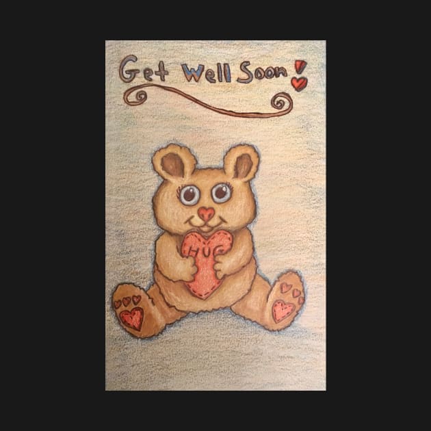 Get Well Soon Teddy Bear by lisaeldred