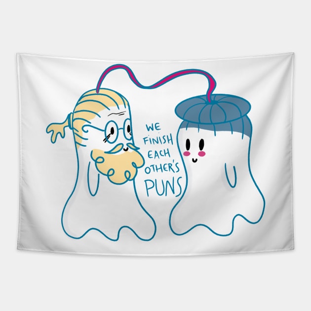 Little Ghost Telepathic Tapestry by nathalieaynie