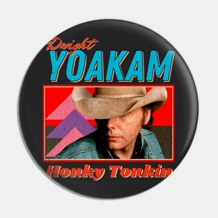 Dwight Yoakam Vintage Look 1986 // Honky Tonkin Original Fan Design Artwork Pin