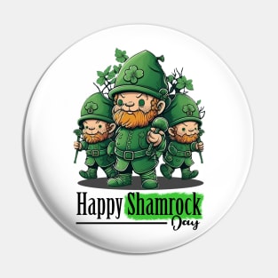 Happy St Patricks Day cute character Pin