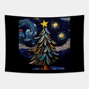 Van Gogh Starry Tree 02 Tapestry