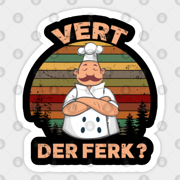 vert der ferk retrocolor - Vert Der Ferk - Sticker