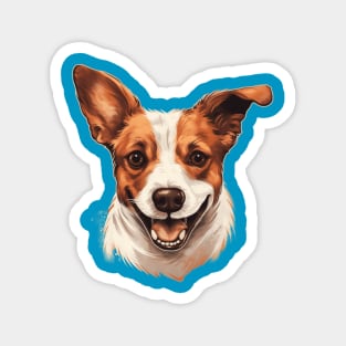 Happy Jack Russel Magnet