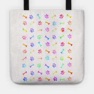 DOG Treats And Puppy Paw Print Tote