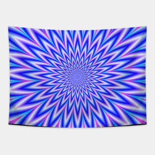 24 Point Star in Pink and Blue Tapestry