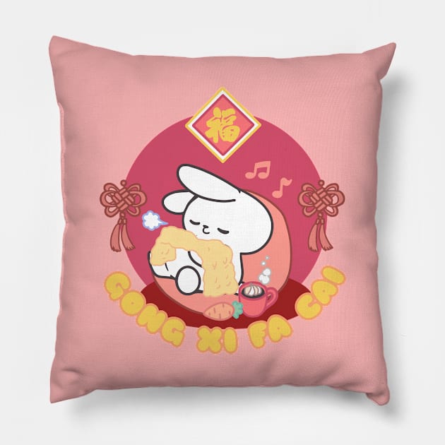 Lunar New Year Serenity: Crafting Wishes of Prosperity Pillow by LoppiTokki