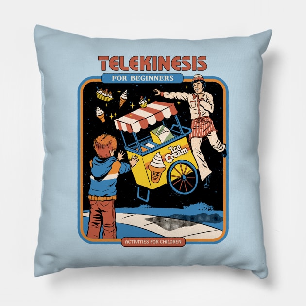 Telekinesis For Beginners Pillow by Steven Rhodes