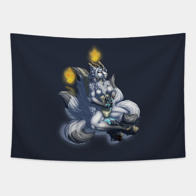 Meditation (Transparent) Tapestry by Temrin