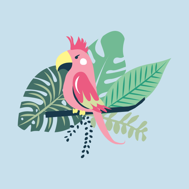 Pink Parrot by SoBetty