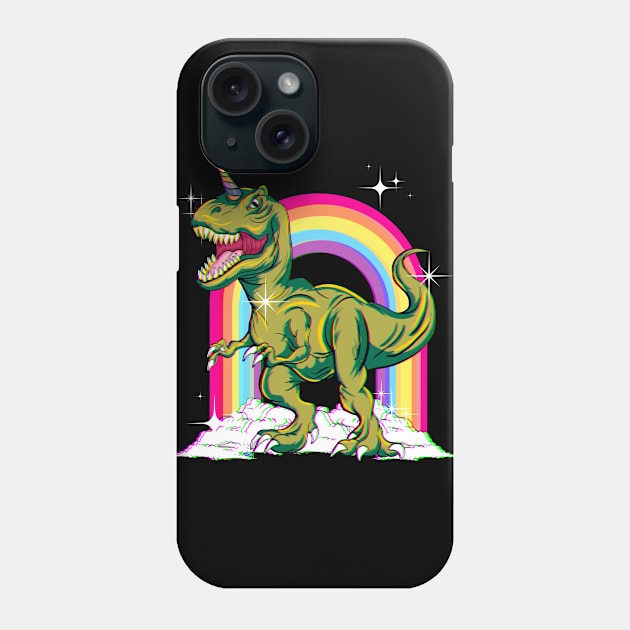 Saurus Or Unicorn? Unicornasaurus Rex! Phone Case by Coconil