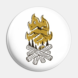 Camp Fire Pin