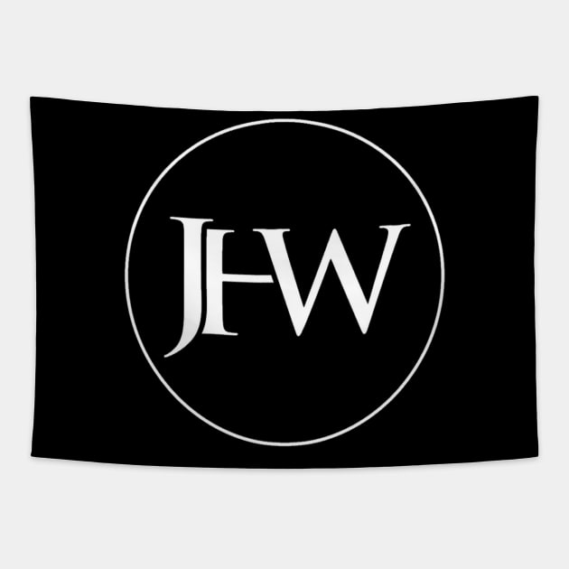 JHW logo white Tapestry by JHWreporter