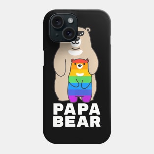 Lgbt Proud Papa Bear Proud Bear Dad Lgbt Pride Gay Phone Case