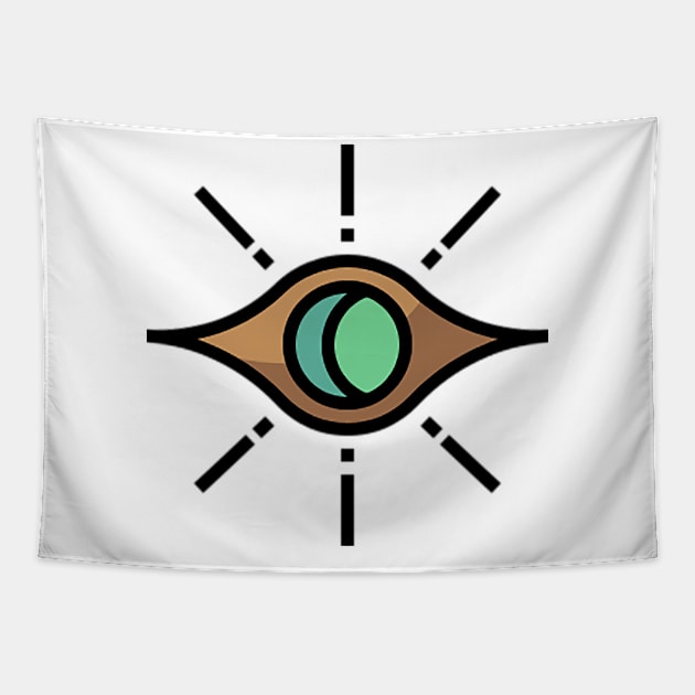 all seeing eye Tapestry by Pavlushkaaa