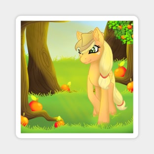 Apple Jack in the Orchard Magnet