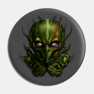 strange alien warrior Pin