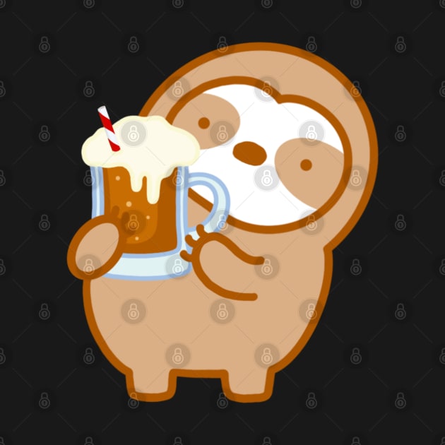 Cute Root Beer Float Sloth by theslothinme