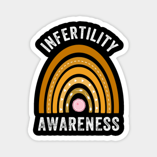 In April We Wear Orange Infertility Awareness Week retro Magnet