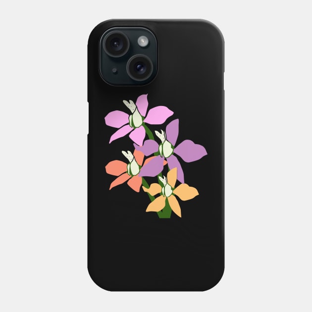 orchid, bloom, blossoms, floral, flower, flowery Phone Case by rh_naturestyles