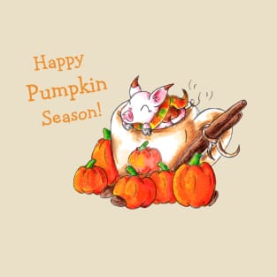 Pumpkin Spice Piggy (With Text) T-Shirt