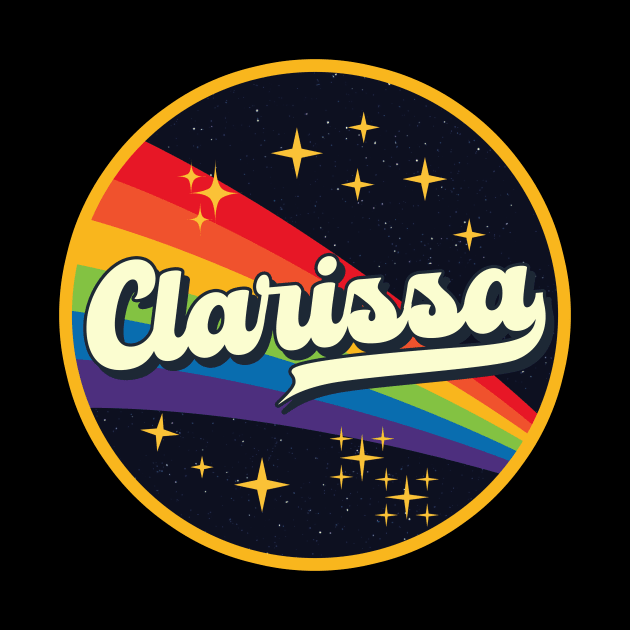 Clarissa // Rainbow In Space Vintage Style by LMW Art