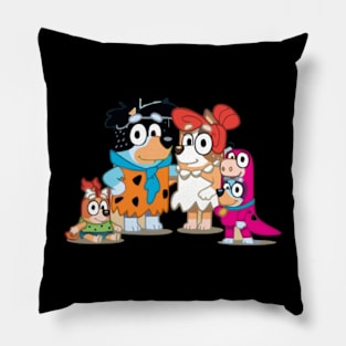 cosplay bluey flinstones Pillow