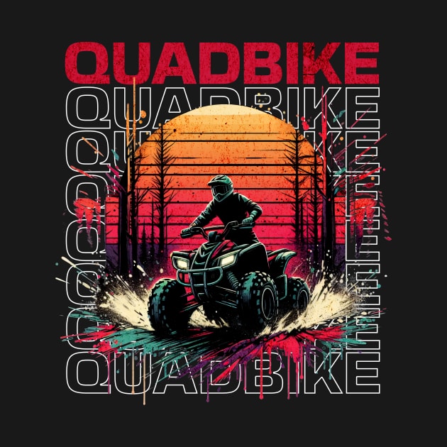 Quadbike Multitext Design by Miami Neon Designs