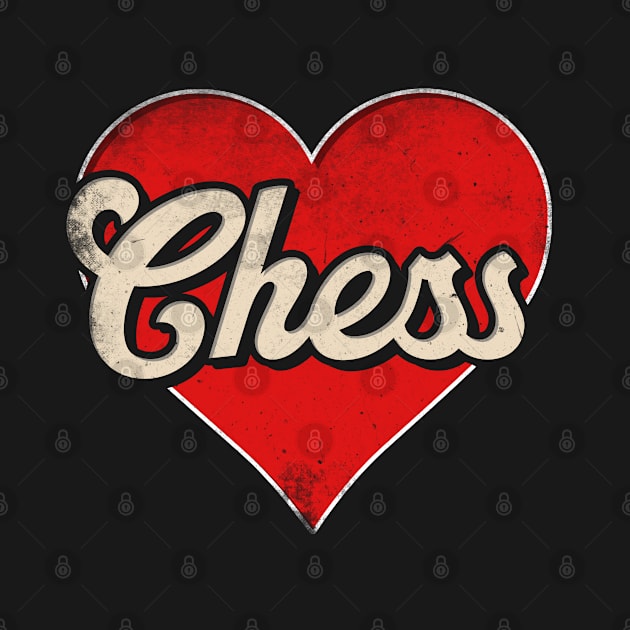 Chess mom. Chess retro heart by SerenityByAlex