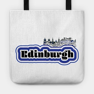 Edinburgh, Scotland Cityscape Skyline Tote