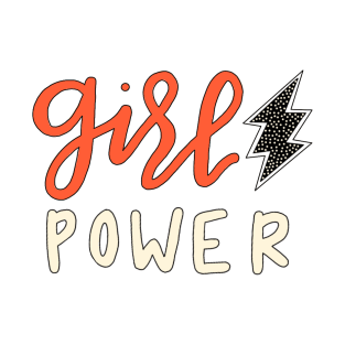 retro lightning “girl power” T-Shirt