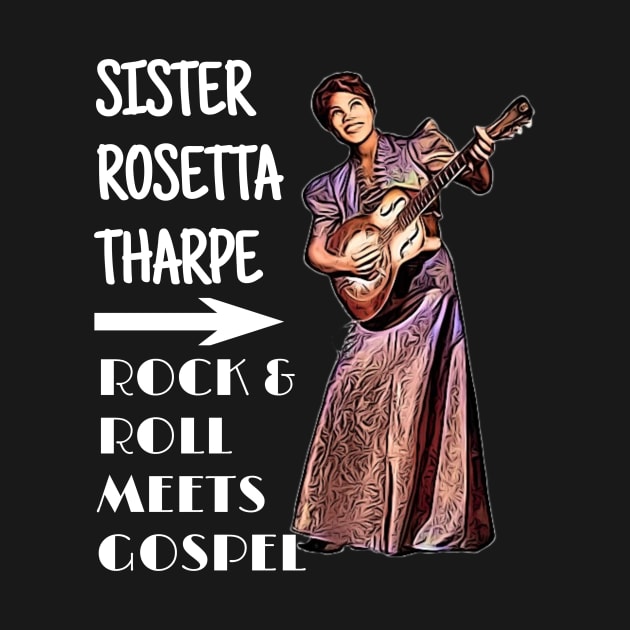 Sister Rosetta Tharpe Vintage Rock & Roll Gospel by BubbleMench