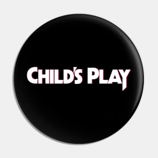 Child's Play Movie Logo Pin