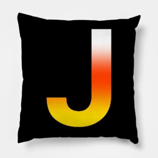 Fire Letter J Pillow