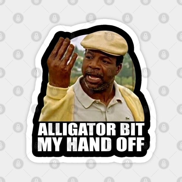 Alligator Bit My Hand Off! Magnet by bekobe