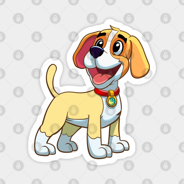 Cute Happy dog Magnet by micho2591