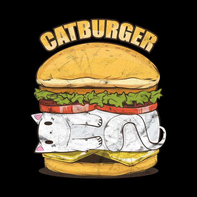Cat Burger Vintage Look by avshirtnation