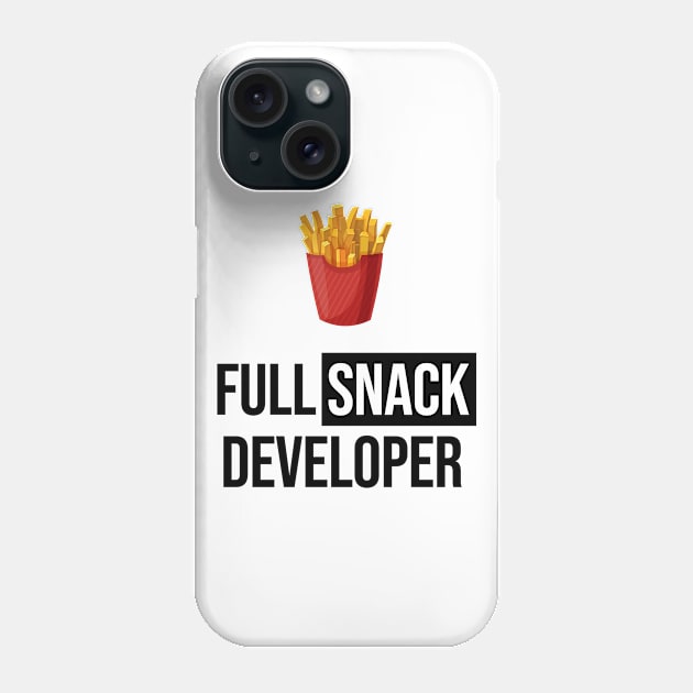 Full Snack Developer - Fries Phone Case by Sweetlord