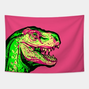 T-Rex Interactive Magenta&Green Filter T-Shirt #2 By Red&Blue Tapestry