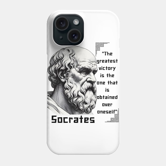 Socrates quote for stoicism lovers Phone Case by CachoGlorious