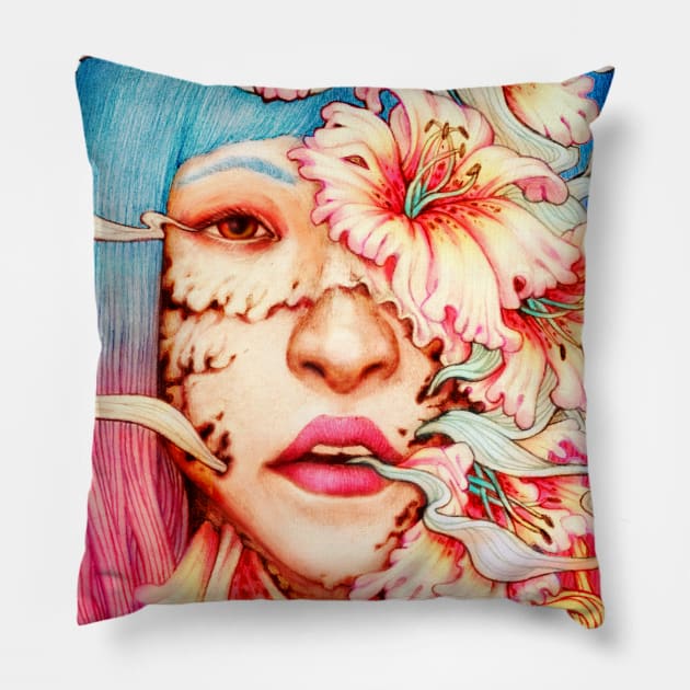 The Shape of Flowers Pillow by Villainmazk