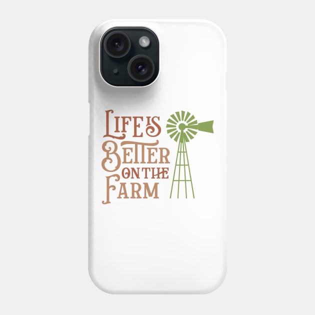 Life is better on the farm Phone Case by Ombre Dreams